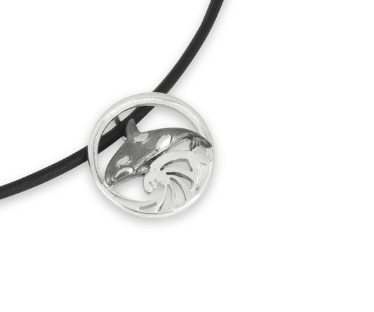 ORCA LEATHER PENDANT SMALL