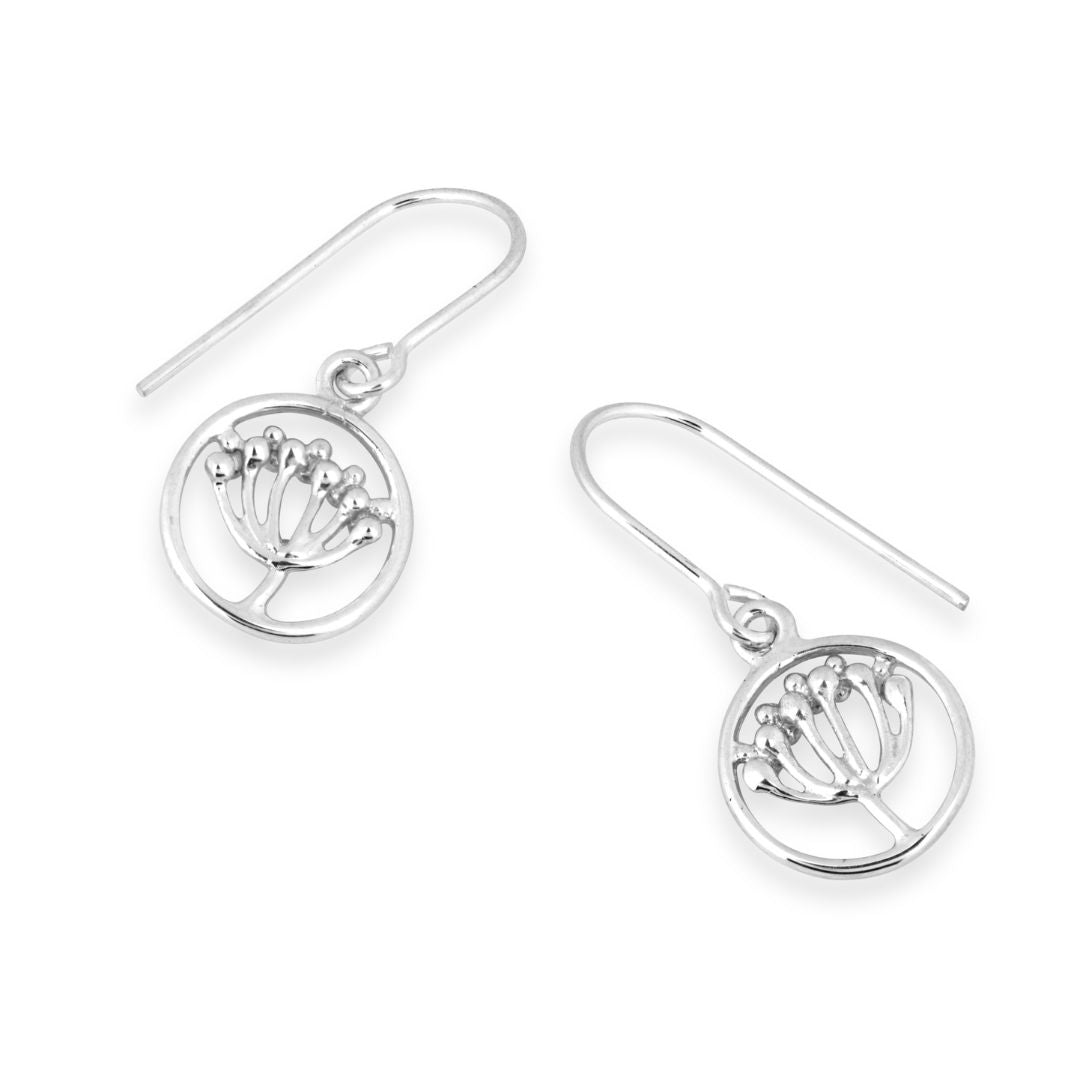 Cow Parsley Circle Drop Earring