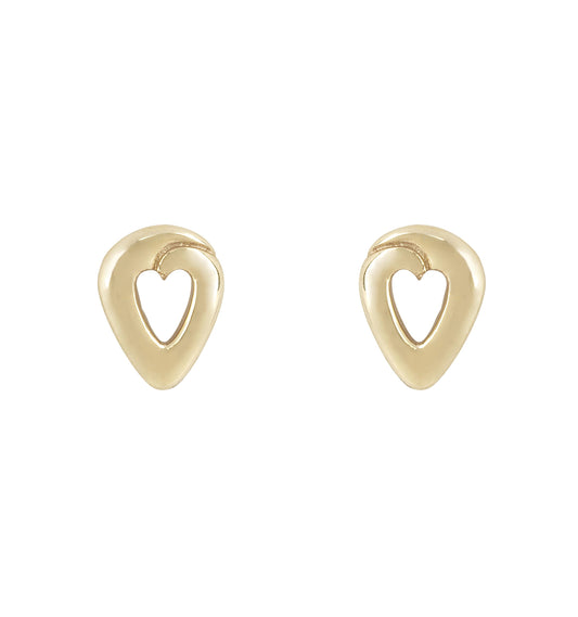 Amore Gold Stud Earring