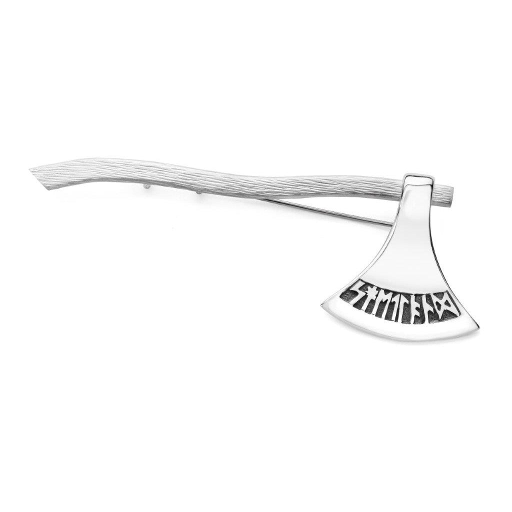 Shetland Runes Axe Brooch