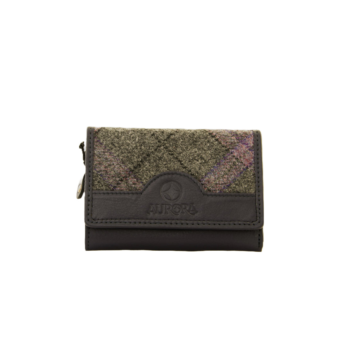 Esk Purse Featuring Orkney Heather Tartan, Aurora Orkney Jewellery, Orkney, Scotland