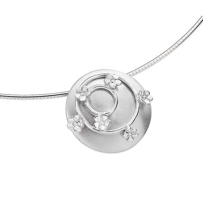 Forget-Me-Not Pendant 15133 - Aurora Orkney Jewellery