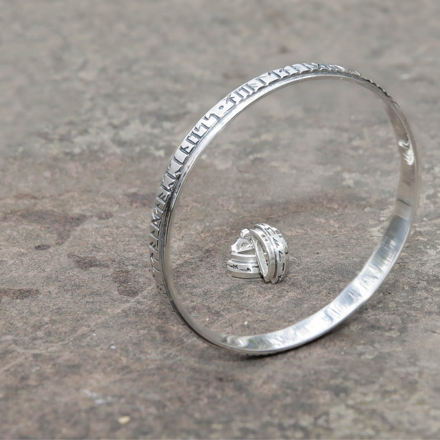 Runic Bangle 140032 - Aurora Orkney Jewellery