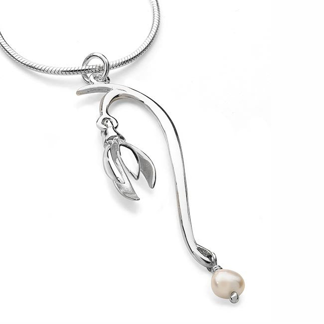 Snowdrop Large Pendant 12115 - Aurora Orkney Jewellery