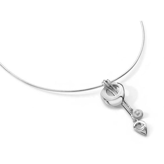 Crest Neckwire in silver, by  Aurora Orkney Jewellery, Orkney, Scotland