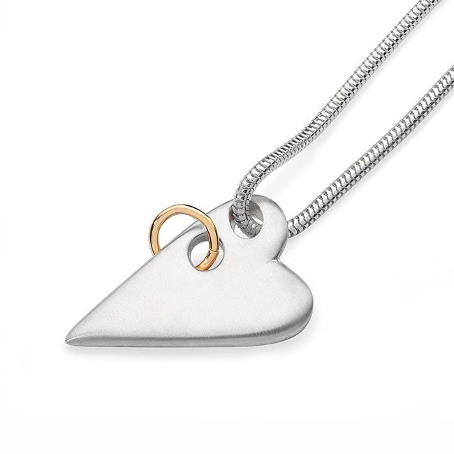 Folk Heart Pendant 12079 - Aurora Orkney Jewellery