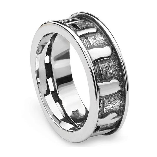 Celtic wedding rings - Ring of Brodgar Silver Wide 16041-2 - Aurora Orkney Jewellery, Orkney, Scotland