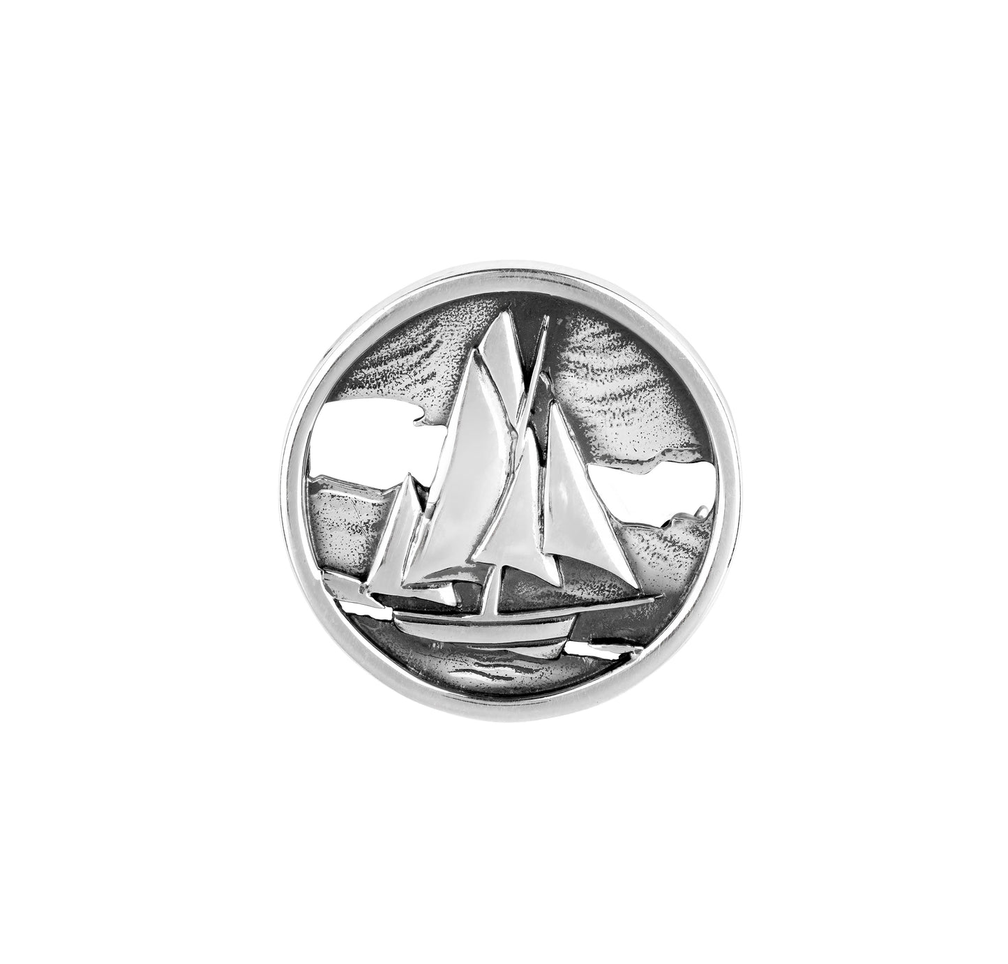 TALL SHIPS BROOCH MEDIUM