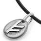 Runic Initial with adjustable Leather cord