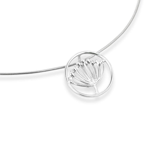 Cow Parsley Circle Pendant