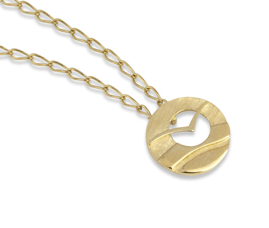 Glide Gold Pendant