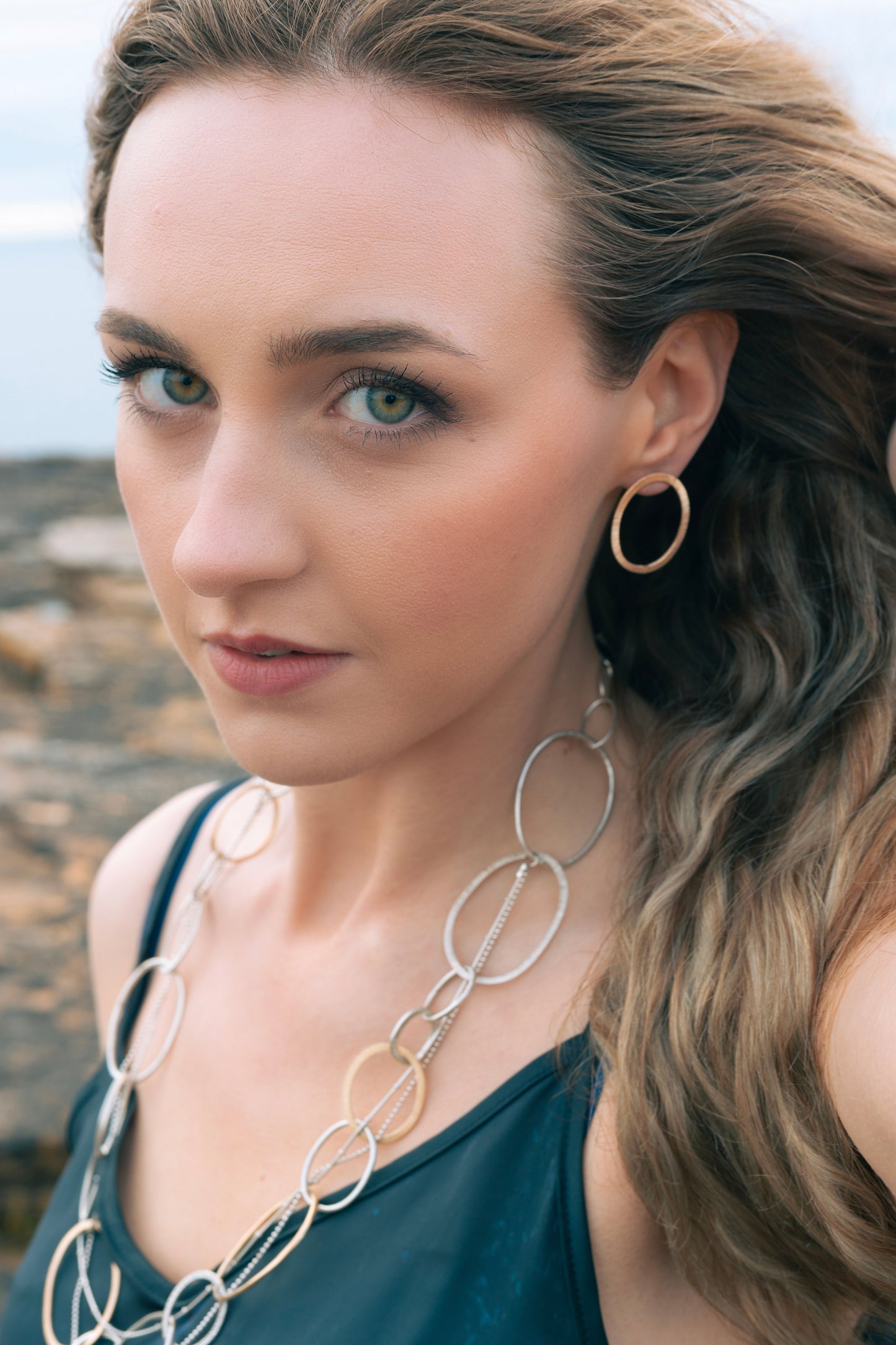 Fire Midi Stud Earrings