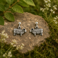 Sheep Drop Earrings - Sterling Silver