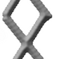 Runic Initial with adjustable Leather cord