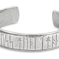 Runic Pewter Bangle Wide