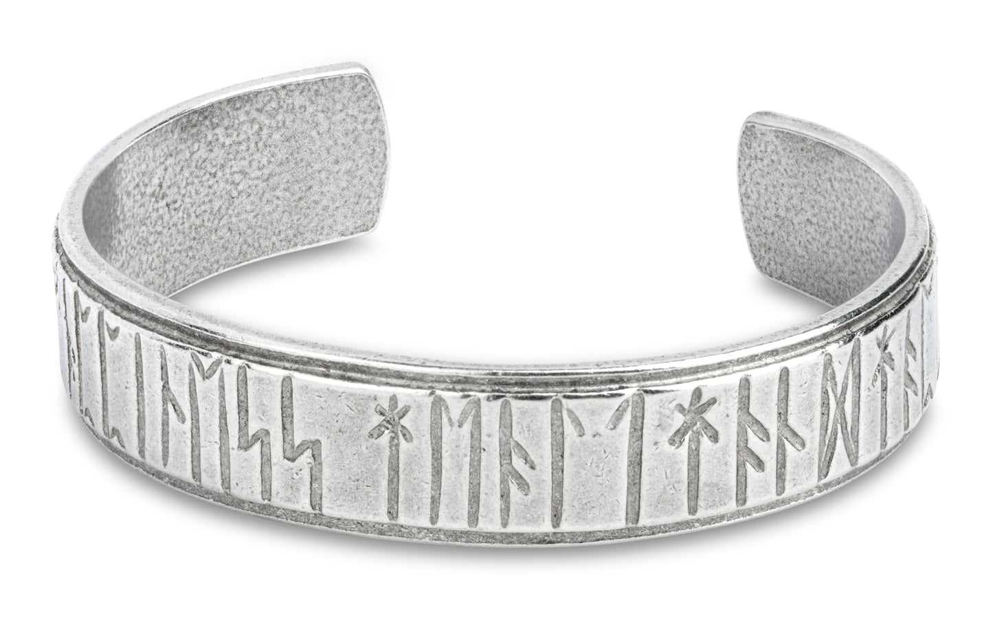 Runic Pewter Bangle Wide