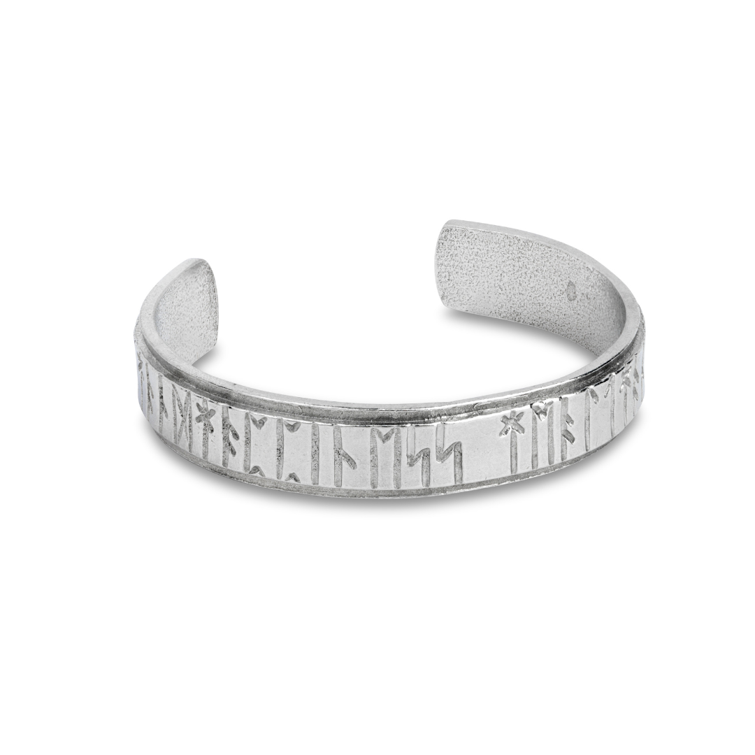 Runic Pewter Bangle Narrow