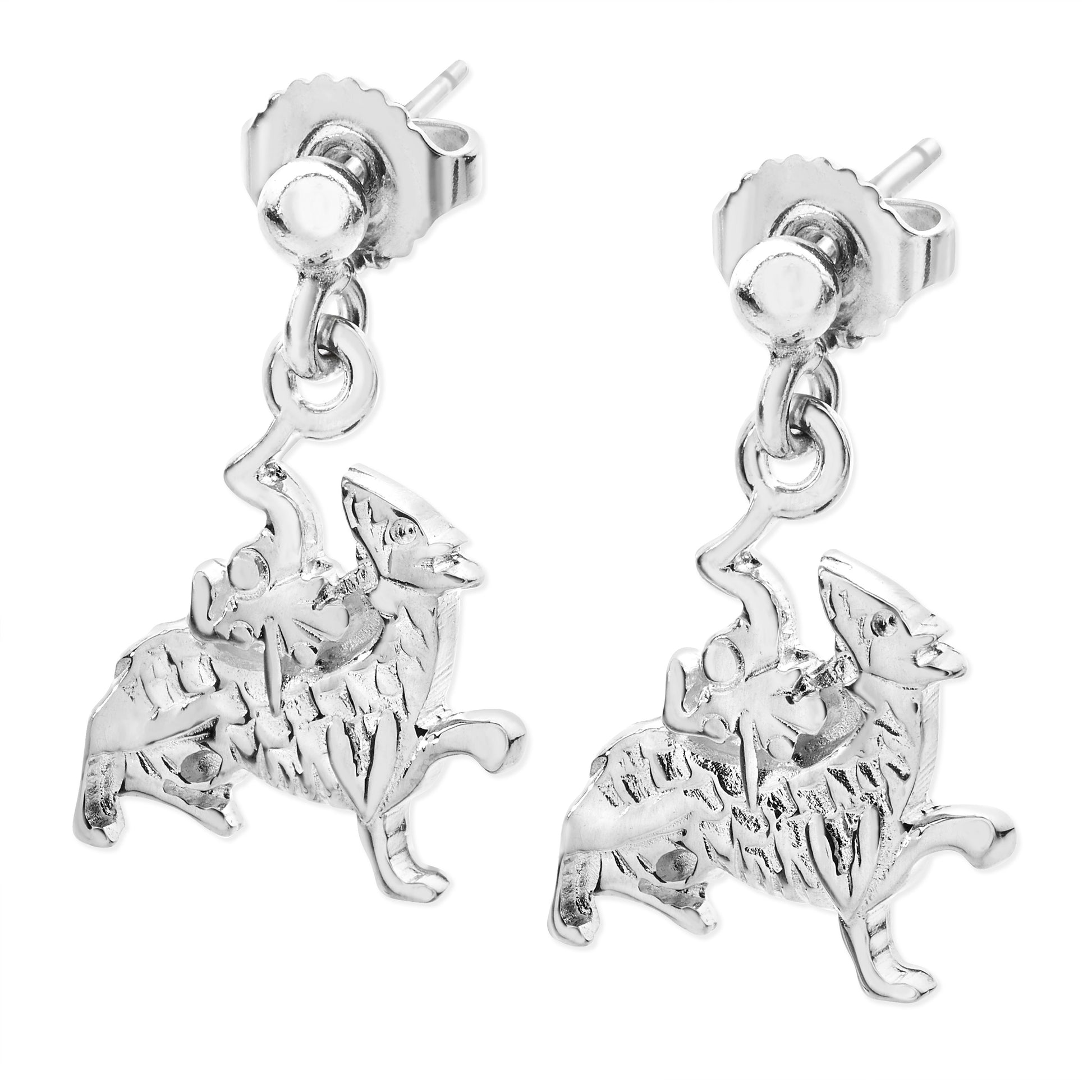 Maeshowe Dragon Earrings 13139 - Aurora Orkney Jewellery