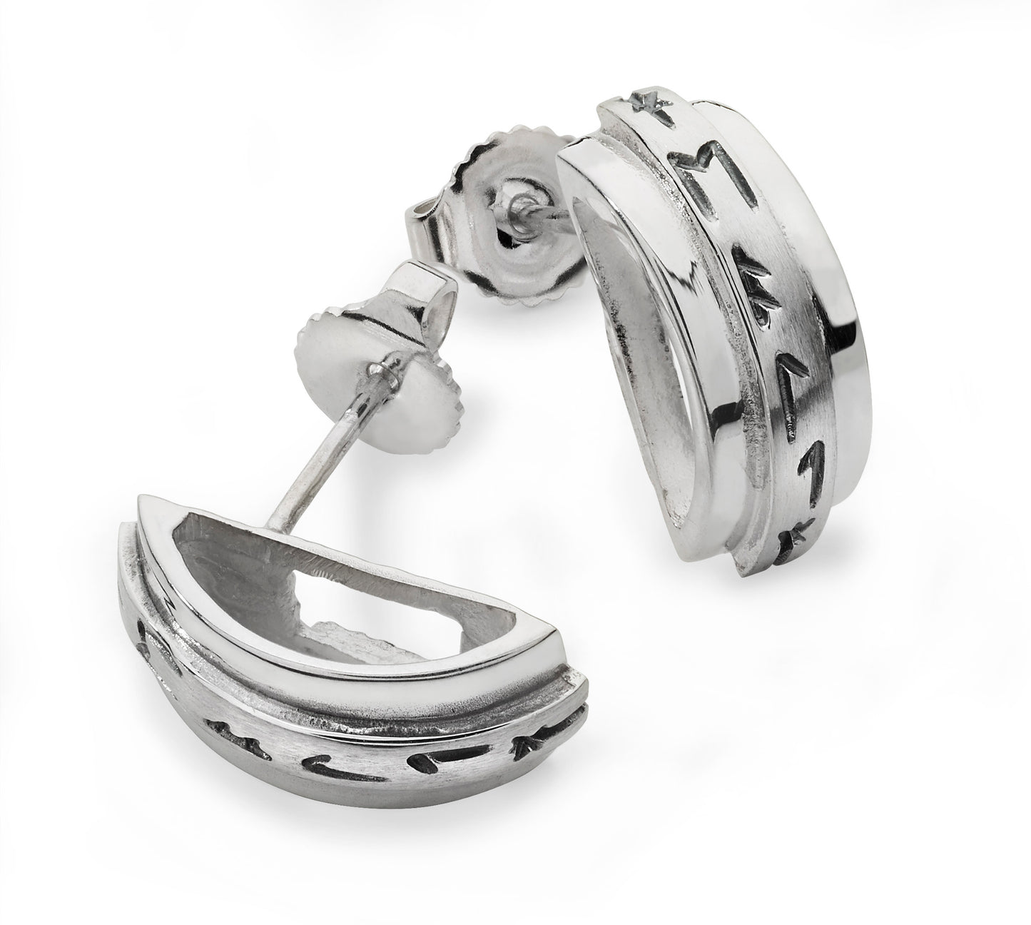 Runic Earring 14032 - Aurora Orkney Jewellery