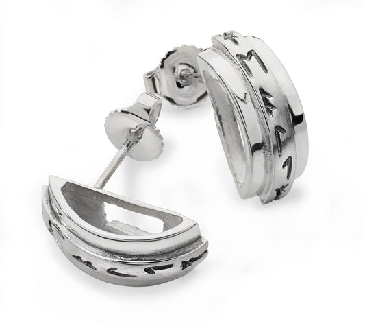 Runic Earring 14032 - Aurora Orkney Jewellery
