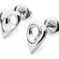 Sterling Silver, Crest stud earring,  Aurora Orkney Jewellery, Orkney, Scotland