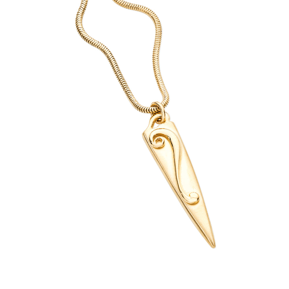 Gold Lyradale Pendant Necklace by Aurora Jewellery Orkney
