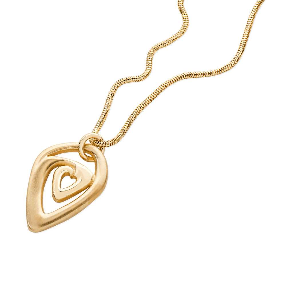 Orkney Jewellery, Gold Amore Pendent by Aurora Orkney Jewellery.