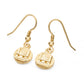 Gold Croft Drop Earrings  by Aurora Orkney Jewellery, Orkney, Scotland