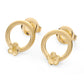 Forget-Me-Not Circle Earrings