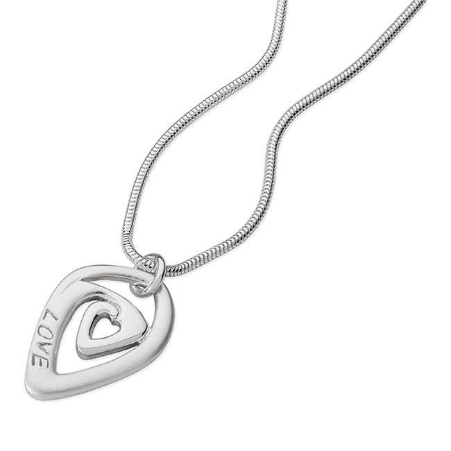 Orkney jewellery, Silver Amore Pendant - Aurora Orkney Jewellery, Scotland