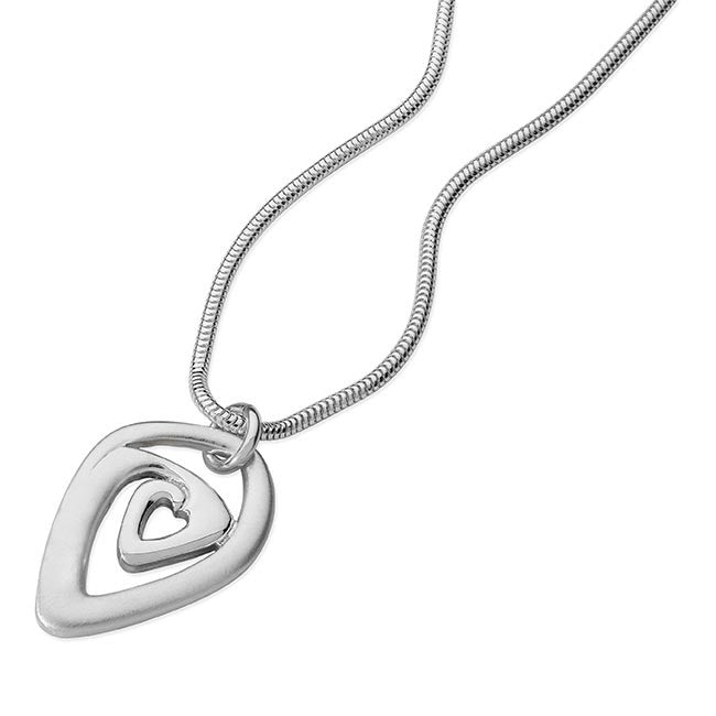 Orkney Jewellery, Silver Amore Pendant - by Aurora Orkney Jewellery, Scotland