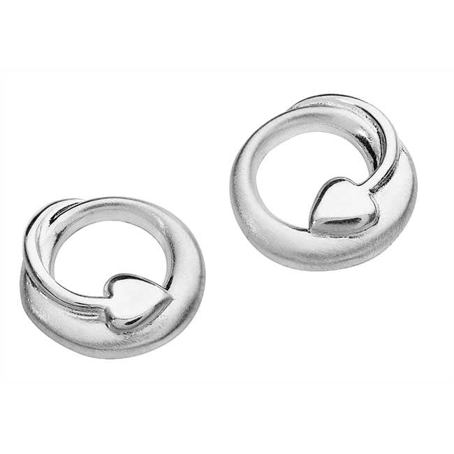 Sterling Silver, Cherish Stud Earrings- Aurora Orkney Jewellery, Scotland
