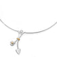 Silver with gold detail necklet with tormentil-like flower An original design by Orcadian Teresa Shearer, for Aurora Jewellery Orkney, Scotland
