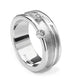 Fea Ring with Diamonds Silver 16059-1 - Aurora Orkney Jewellery, Orkney, Scotland