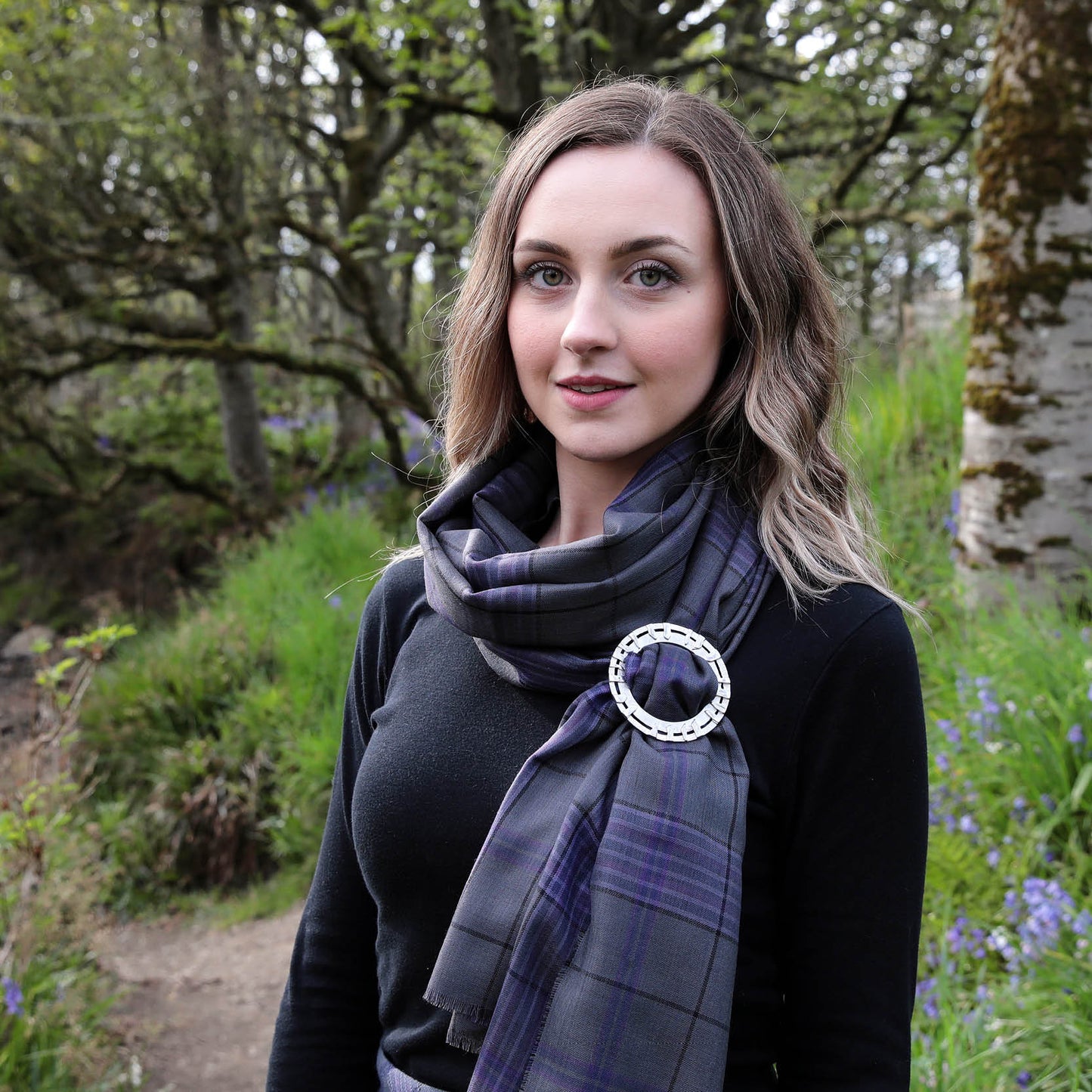 Ring of Brodgar Pewter Scarf Ring - Aurora Orkney Jewellery