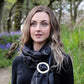 Slate Merino Wool Stole - Aurora Orkney Jewellery