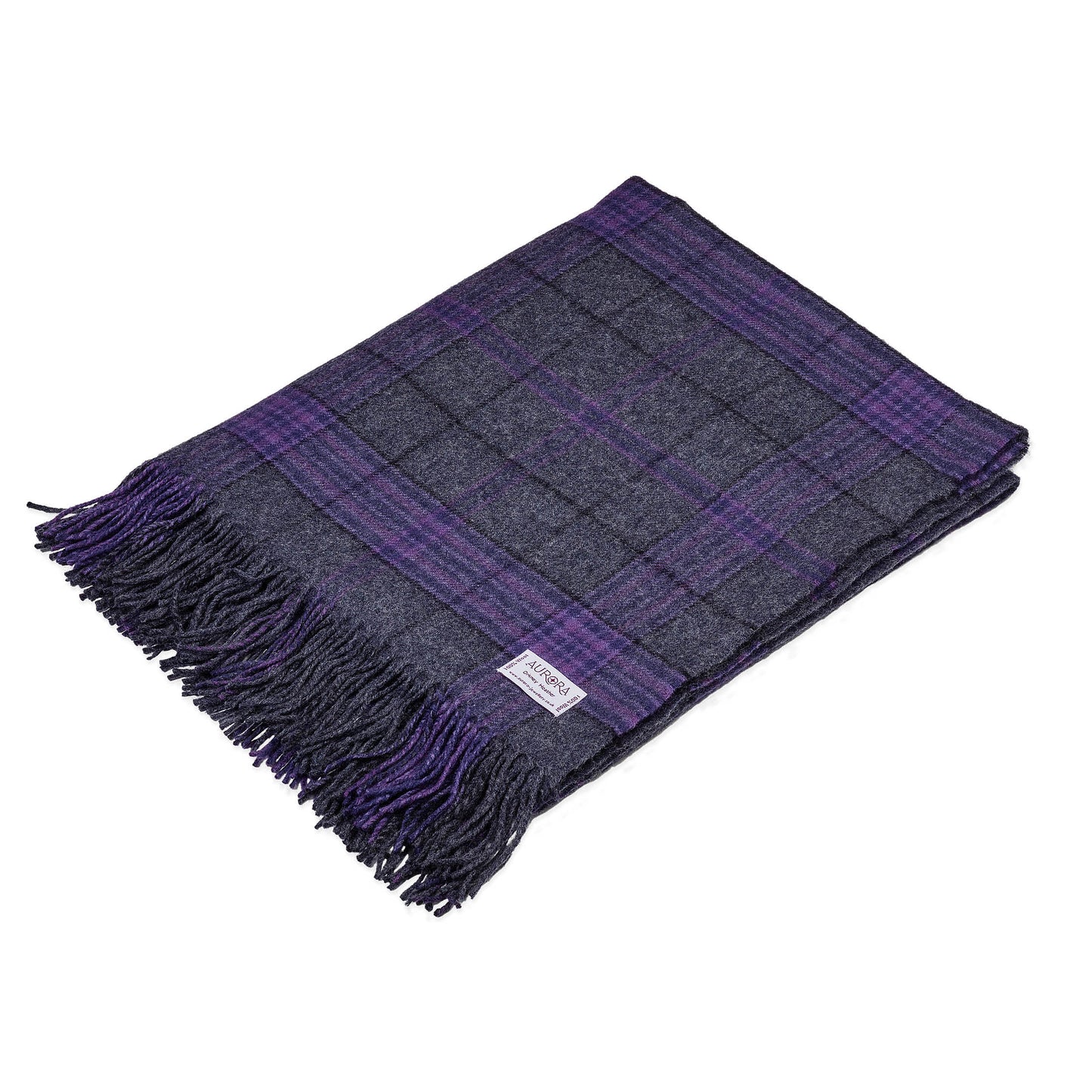 Orkney Heather Tartan Throw