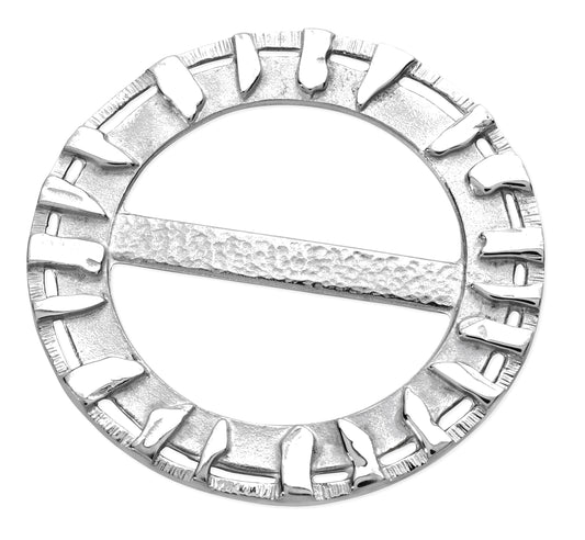 Ring of Brodgar Pewter Brooch - Aurora Orkney Jewellery