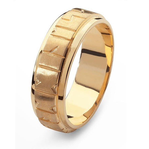Celtic wedding rings Runic Gold Wedding Ring by Aurora Jewellery, Orkney Scotland