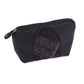 Slate Tweed and Black Leather Purse
