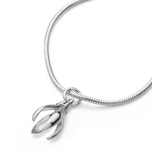 Snowdrop Pendant 1.5cm 12115-1 - Aurora Orkney Jewellery