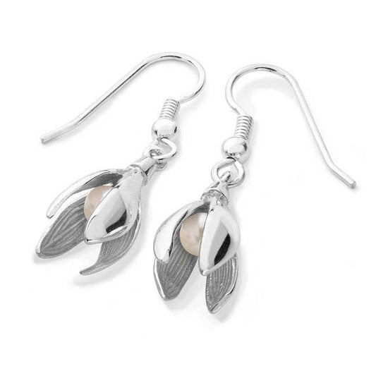 Snowdrop Earrings 2cm 13115-2 - Aurora Orkney Jewellery