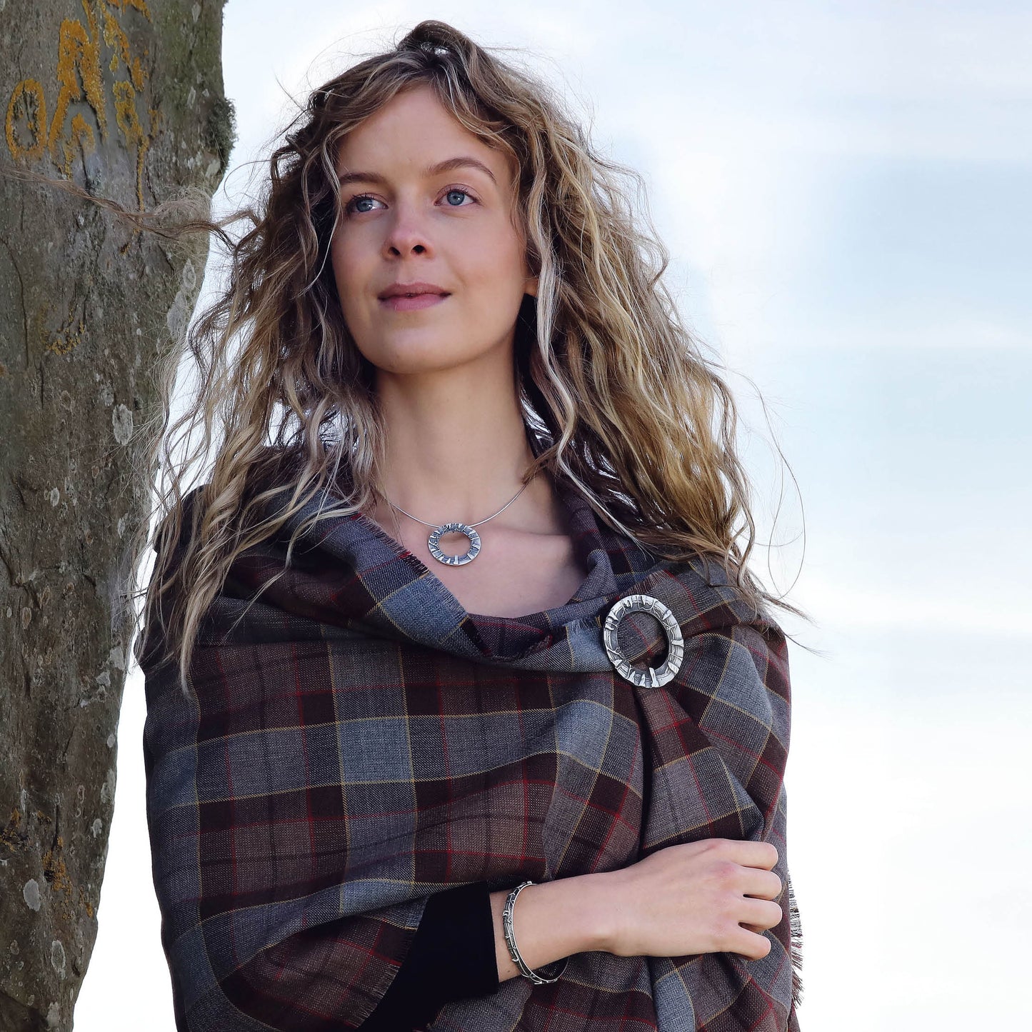 Based on the Craigh na Dun stone circle featured in the Outlander TV series,  This celtic jewelry bangle in sterling silver, by Aurora Jewellery Orkney, Scotland