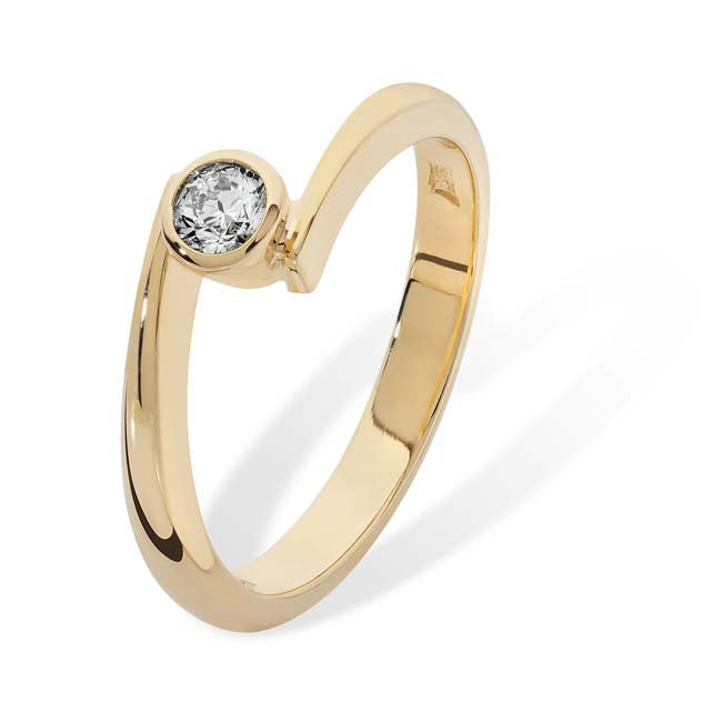 Gold Diamond Ring by Aurora Orkney Jewellery, Orkney, Scotland