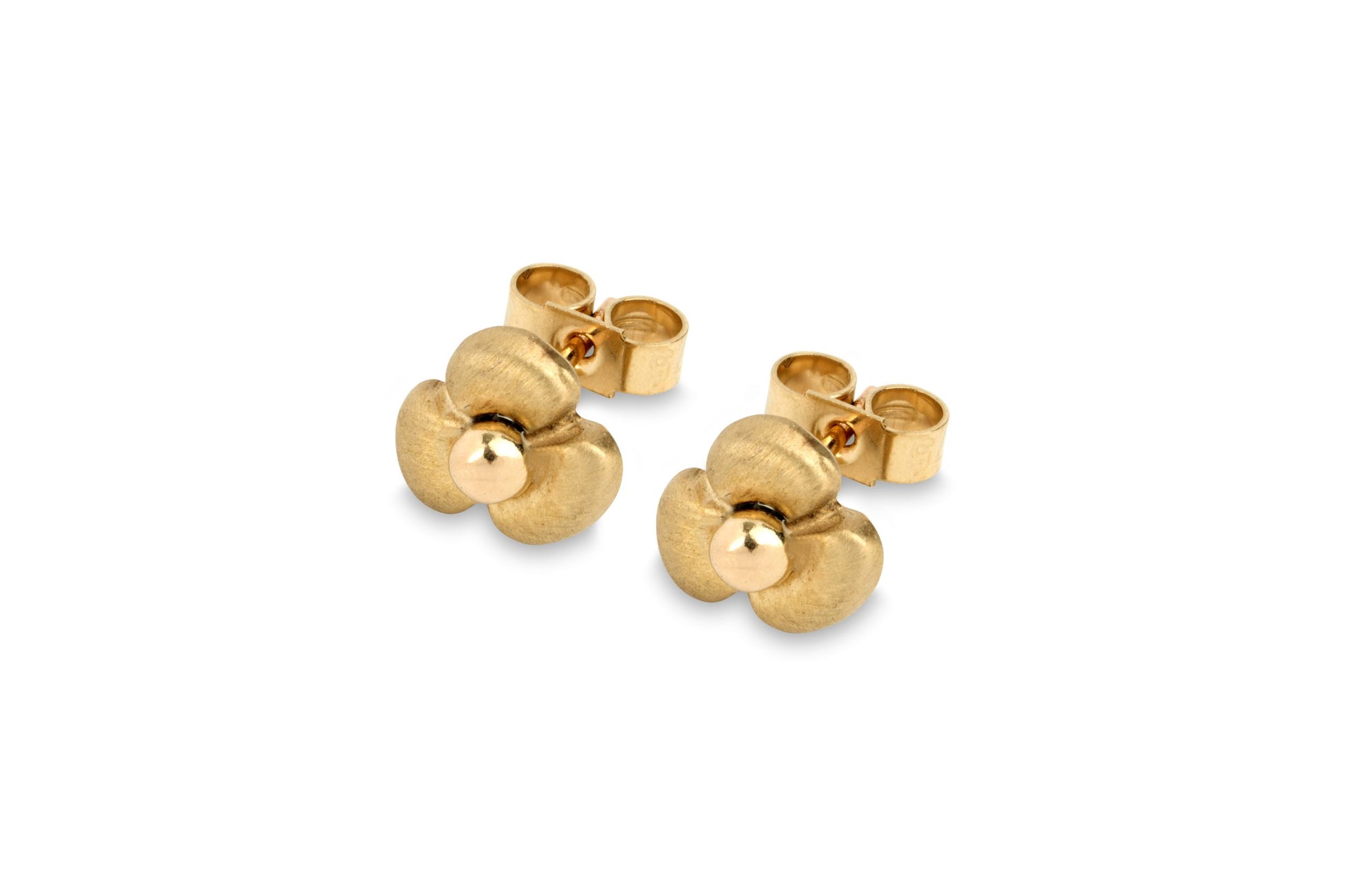Elska stud earrings in 9ct gold- Aurora Orkney Jewellery