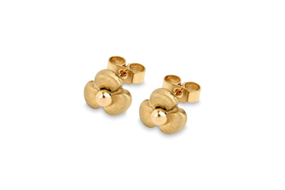 Elska stud earrings in 9ct gold- Aurora Orkney Jewellery