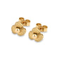 Elska stud earrings in 9ct gold - Aurora Orkney Jewellery, Scotland