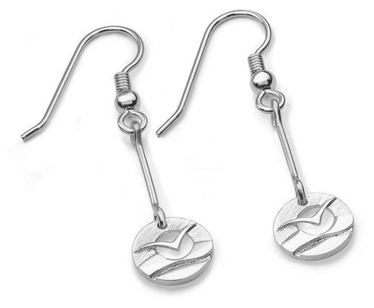 Glide Drop Earrings - Aurora Orkney Jewellery