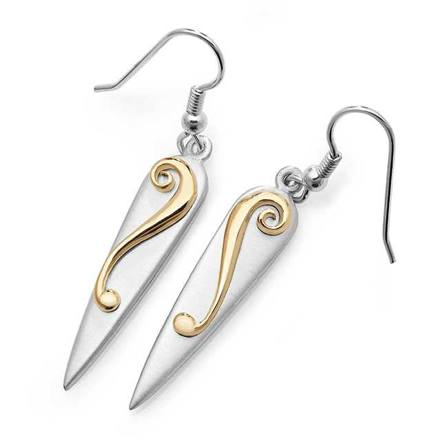 Lyradale Long Drop Earrings - Aurora Orkney Jewellery