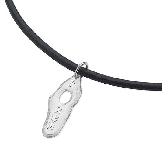 Odin Leather Neckpiece 12041-1 - Aurora Orkney Jewellery